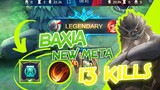 Baxia 13 kills Gameplay : New Meta Build Using Support Emblem and Execute