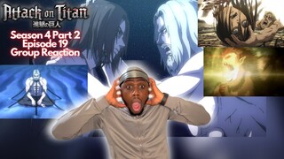 THESE PLOT TWISTS ARE INSANE!! Attack on Titan Season 4 Part 2 Episode 19 Reaction