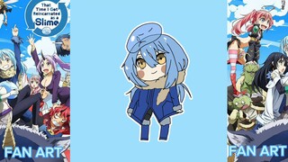 THAT TIME I GOT  REINCARNATED AS A SLIME | RIMURU | CHIBI | FAN ART #IsekaiOnBilibili