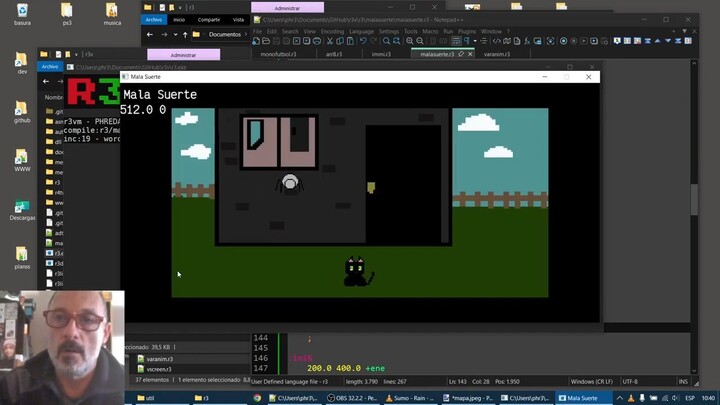 coding in r3forth - Mala suerte 3