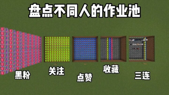 มายคราฟ: สำรวจสระการบ้านของคนแต่ละประเภท