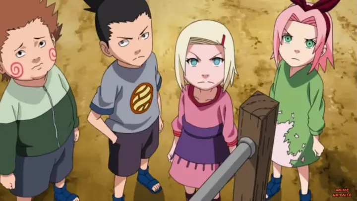 InoShikaCho, Sakura, and Naruto meet Yota again | They accused kid Naruto