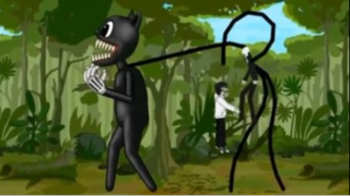 Cartoon Cat vs Jason Voorhees, SLENDERMAN, Michael, IT Pennywise, Freddy, Leatherface, Jeff ตอนที่2