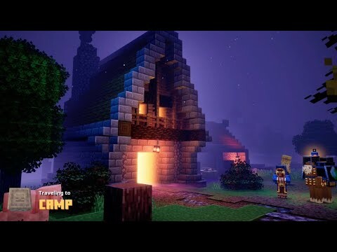 Minecraft Dungeons New Luminous Night Camp and Loading Screen