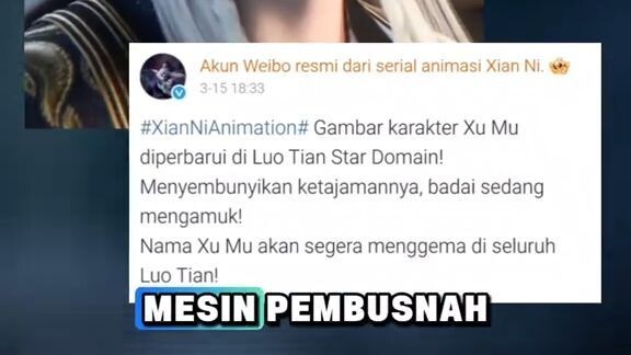 Wang Lin ganti nama Xu Mu