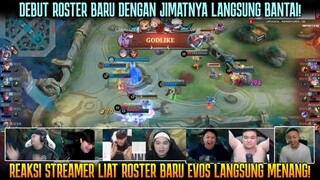 🔥🔥ROSTER BARU LANGSUNG BANTAI, KEMENANGAN PERTAMA ! REAKSI STREAMER EVOS VS DEW | MPL ID SEASON 13