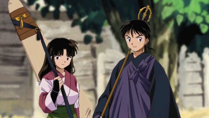 Inuyasha: Secret of the Cursed Mask clip - Miroku and Sango