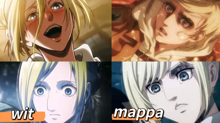 [Attack on Titan] Changes in Ani's appearance in seasons 1-4