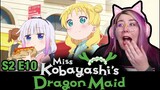 RUNAWAY KANNA!? - Miss Kobayashi's Dragon Maid S2 E10 REACTION - Zamber Reacts