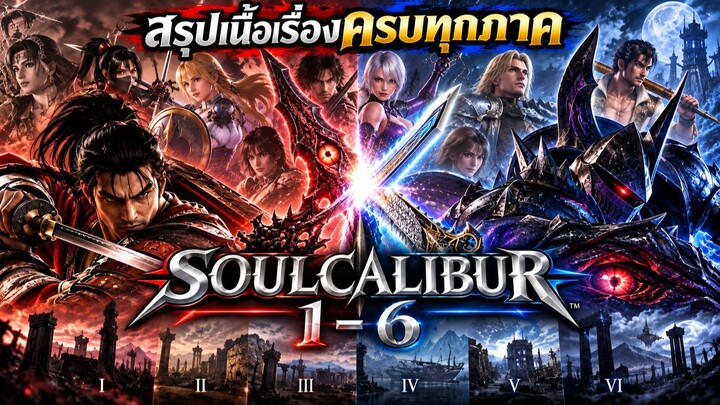 SOULCALIBUR 1–6 | สรุปเนื้อเรื่องครบทุกภาค ศึกแห่งดาบ Soul Edge และ Soul Calibur คลิปเดียวจบ