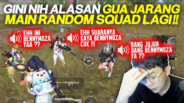 GINI NIH ALASAN GUA JARANG MAIN RANDOM SQUAD LAGI !!! - PUBG MOBILE INDONESIA