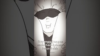 POV : Gojo mengganggu mu ketika kamu sedang main handphone #shorts