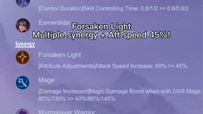 FORSAKEN LIGHT NI MAGIC CHESS IS BUFF! MELISSA AND YUN ALSO BUFF. FOCUS ON ATTACK SPEED.