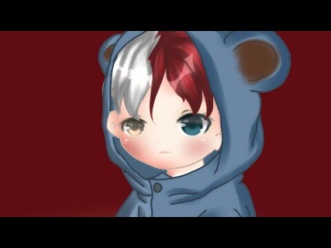 speed paint ( baby shoto todoroki) ¦ ibisPaint X ¦ Peachy Daysu