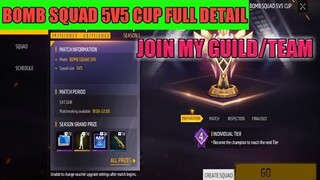 Bomb Squad 5v5 Cup | Bomb Squad 5v5 Cup Free Fire |