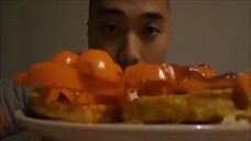 Asmr Eating Sounds - Corn Carrot Burgers