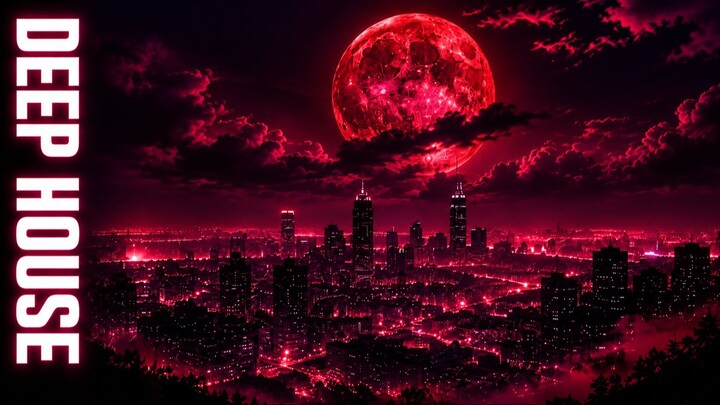 Crimson City Lights 🌕 深夜旋律 Deep House｜夜间驾驶与放松音乐