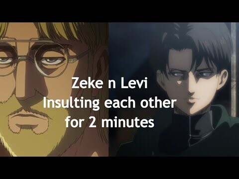 Levi and Zeke insulting each other for almost 2 minutes| AOT