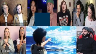 ATTACK ON TITAN EPISODE 3X22 REACTION MASHUP!! [ RE-UPLOAD ]