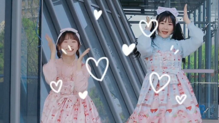 Super sweet with double ponytails and double happiness ❤ stroking and stroking/なでなで❤【Fishball x Xish