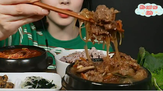 Canh súp đậu hủ cùng thịt bò cay nồi đất 1 #anngonmoingay