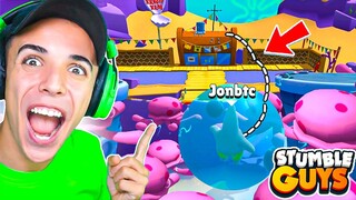 PROBÉ los MEJORES TRUCOS del NUEVO MAPA *BOB ESPONJA* en STUMBLE GUYS... 😱