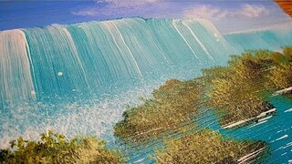 KING ART   N  #766    DREAMY WATERFALL     ACRYLIC PAINTING