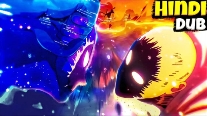 SAITAMA V'S COSMIC GARO 👿🔥|FULL FIGHT|IN HINDI 🔥