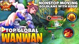 Nonstop Moving! New Meta Wanwan Build With Aegis | Top Global Wanwan Raijin ~ Mobile Legends
