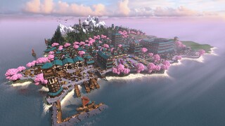 Japanese city - Minecraft 100 hours Building Timelapse + Download