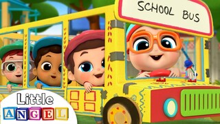 Wheels on the Bus at School | Learning Arts and Crafts | Kids Songs and Nursery Rhymes Little Angel