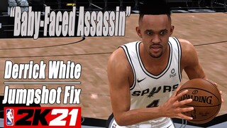 Derrick White Jumpshot Fix NBA2K21 with Side-by-Side Comparison