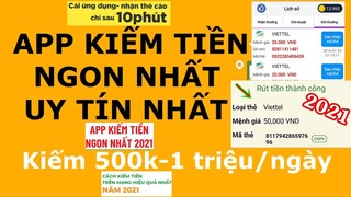 Hướng Dẫn Kiếm Tiền, Kiếm Thẻ Cào Lúc Rảnh Rỗi Cực Dễ | App Mới 2021 Đổi Thẻ Cào | Kiếm Tiền Online