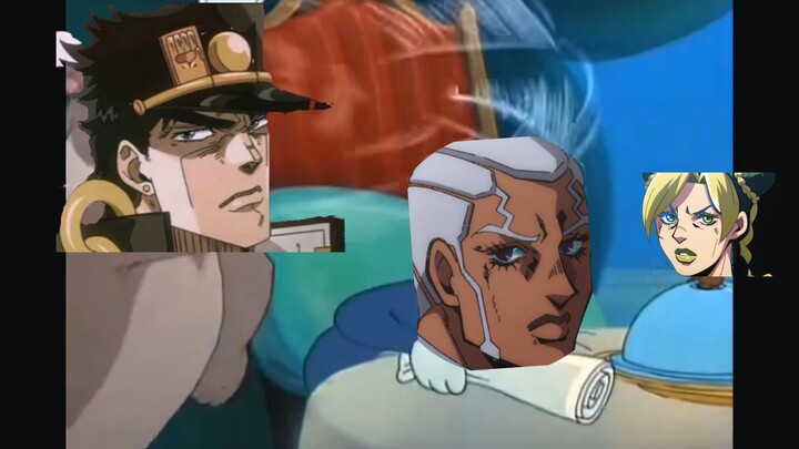 Perbedaan Jotaro dan Dio membesarkan bayi