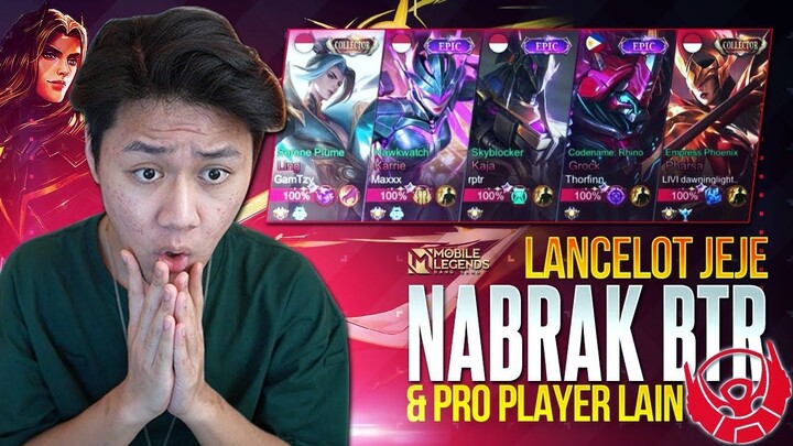 APA YANG TERJADI KALO LANCELOT JEJE KETEMU BTR DAN PRO PLAYER LAINNYA DI RANKED