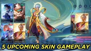 UPCOMING 5 NEW SKINS: Gameplay Guinevere Legend || Paquito Starlight!! Vale colletor.Skin baru mlbb