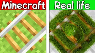 GRASS - Minecraft Vs Realistic