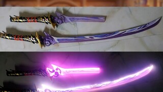 [Genshin Impact Handmade] Pisau Raiden General Baal Wuxiang