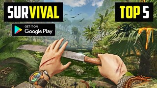 Top 5 Survival Games For Android & iOS in 2022 l High Graphics