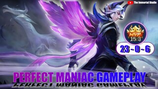 LING PERFECT MANIAC GAMEPLAY| DRAGON TAMER SKIN| MOBILE LEGENDS - MLBB