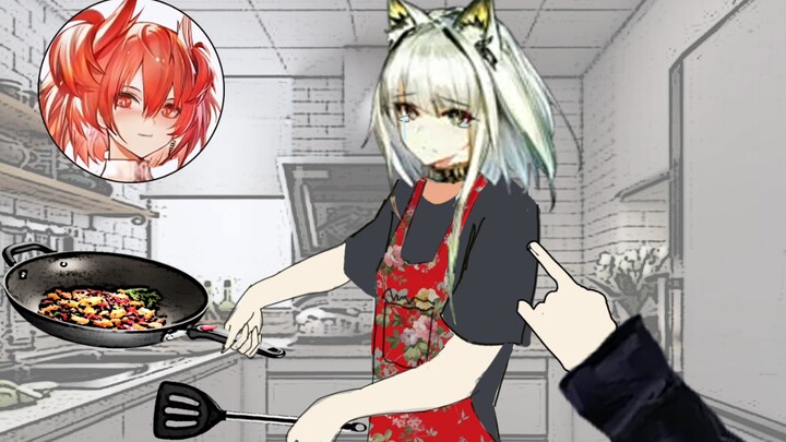 [ Arknights ] I took Fiammetta home to see Kal'tsit