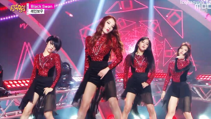 Rainbow - Black Swan _(150228 MBC 音乐中心）女团现场歌舞台 音乐歌曲舞蹈