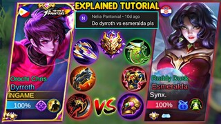 DYRROTH VS ESMERALDA | SHIELD BREAKER Vs QUEEN OF SHIELD | EXPLAINED BUILD TUTORIAL! MLBB