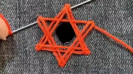 星星图形缝衣技巧