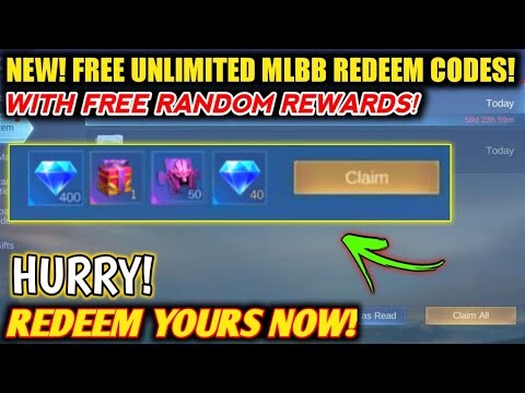 NEW! CLAIM FREE UNLIMITED MLBB REDEMPTION CODES AND GET FREE RANDOM REWARDS! MOBILE LEGENDS