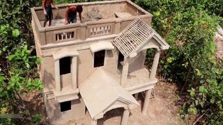 The Wilderness Brothers built a two-story villa in the wild. They built it purely by hand. This craf