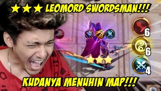 ★★★ LEOMORD SWORDSMAN JELAS AUTO WIN! - MAGIC CHESS MOBILE LEGENDS