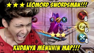 ★★★ LEOMORD SWORDSMAN JELAS AUTO WIN! - MAGIC CHESS MOBILE LEGENDS