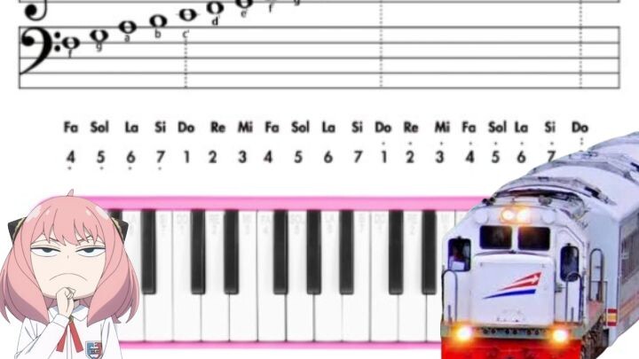 ♥️  note pianika  ♥️   suara kreta api akan datang🚂🚃🚃🚃