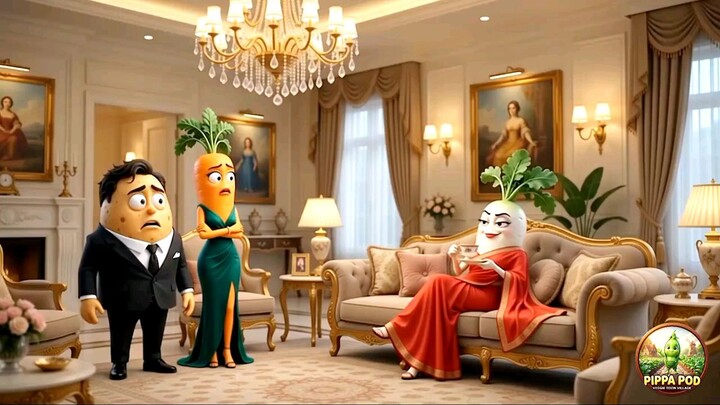 He married a carrot 🥕 . The this Happened  Funny vegetable Cartoons